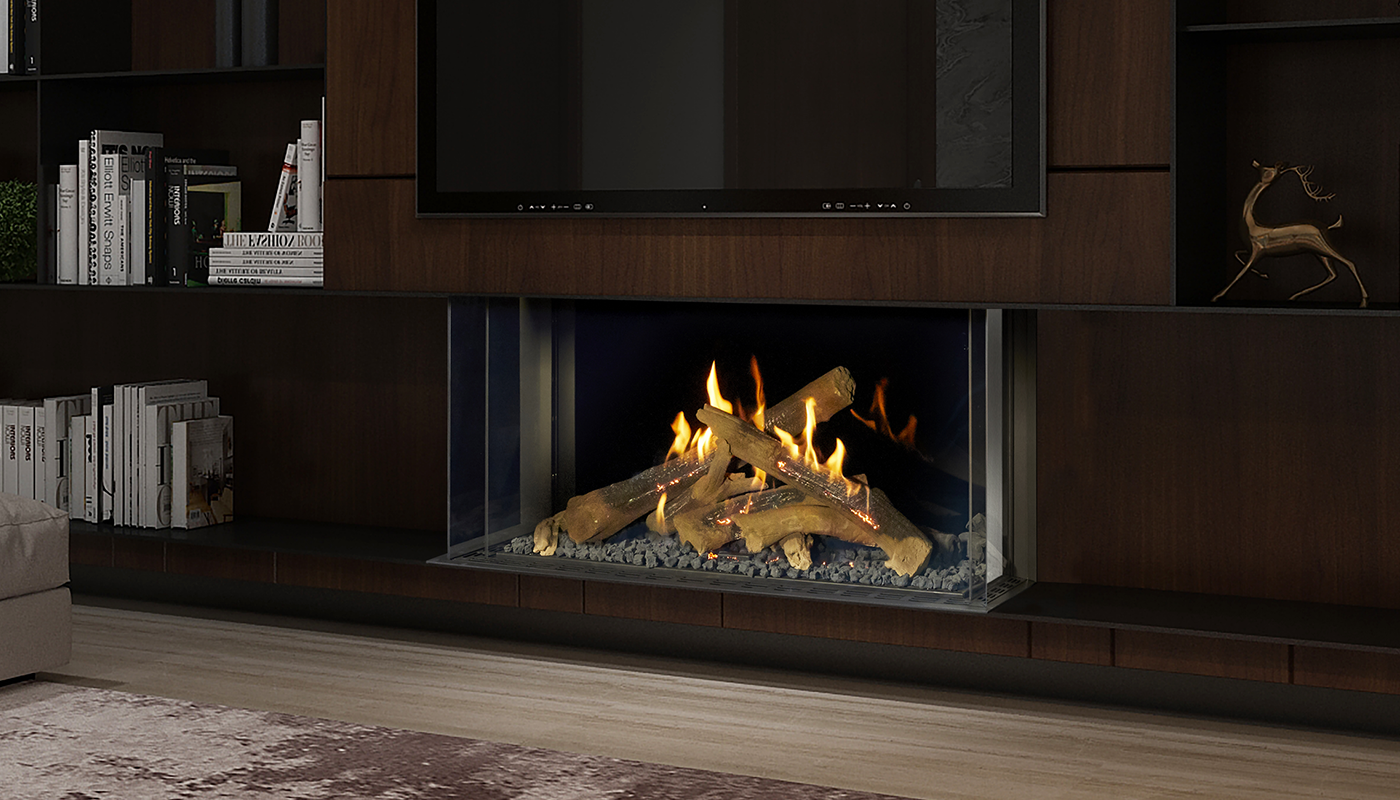 Modern Luxury Fireplaces by Ortal Heat Direct Vent Gas